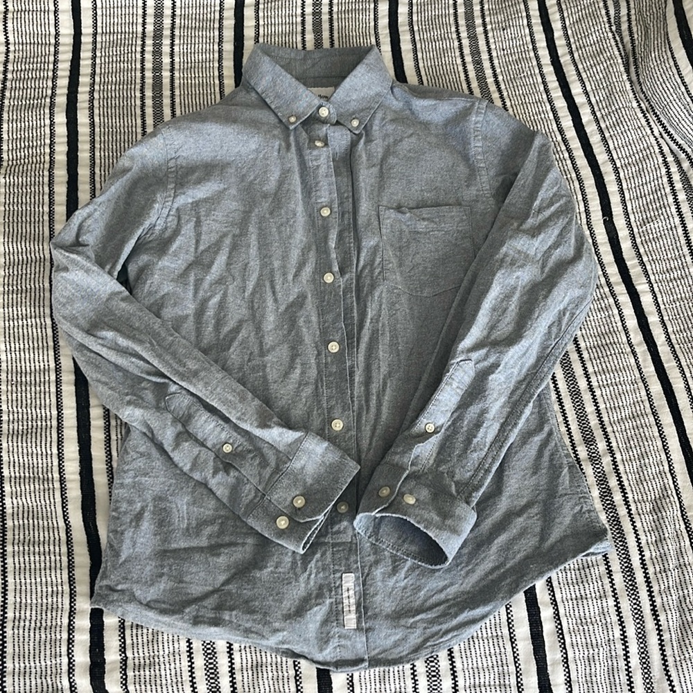 Light blue button up shirt